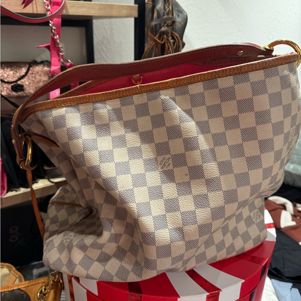 Louis Vuitton Checkered Tan and Brown Women's Bag